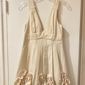 BCBG Ivory Cocktail Dress Size 0 Rare Find